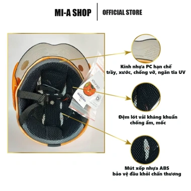 Nón bảo hiểm nửa đầu GRS A102K đa màu kèm kính chắn gió - giá chỉ 269.500 VND