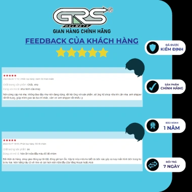 Nón bảo hiểm nửa đầu GRS A33k chính hãng đa màu, giảm 18% Bảo vệ nam nữ 7