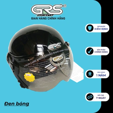 Nón bảo hiểm nửa đầu GRS A33k chính hãng đa màu, giảm 18% Bảo vệ nam nữ 10