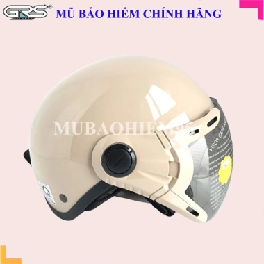 Nón bảo hiểm nửa đầu GRS A33K trắng, kính bảo vệ, giá ưu đãi 239.000 VND, đa màu 5
