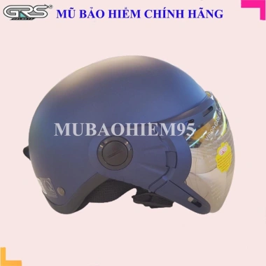 Nón bảo hiểm nửa đầu GRS A33K trắng, kính bảo vệ, giá ưu đãi 239.000 VND, đa màu 6
