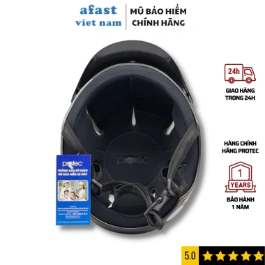 Nón bảo hiểm nửa đầu Protec Vic - nhẹ, thoáng mát, size 58-62 cm, nam nữ, giá chỉ 323.000₫ 2 Nón bảo hiểm nửa đầu Protec Vic - nhẹ, thoáng mát, size 58-62 cm, nam nữ, giá chỉ 323.000₫ 2