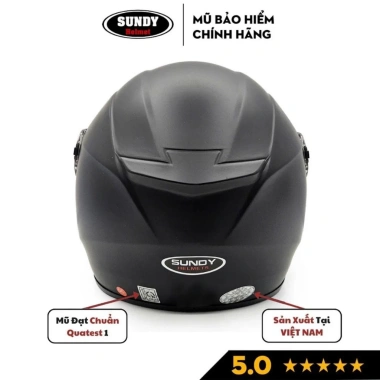 Nón bảo hiểm SUNDY Helmets 3/4 chính hãng an toàn thời trang cá tính Freesize 56-59cm giá 363.000đ
