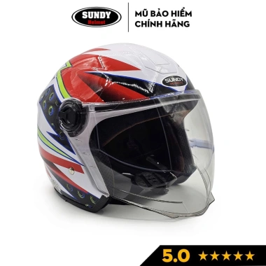 Nón bảo hiểm SUNDY Helmets 3/4 chính hãng an toàn thời trang cá tính Freesize 56-59cm giá 363.000đ