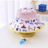 Nón bé rộng vành có còi - Mũ đi nắng thời trang, chống nắng phong cách biển mùa hè 9