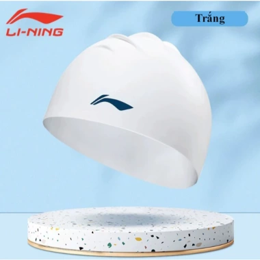 Nón bơi Li-ning trẻ em kích thước lớn - Mũ bơi ngưới bảo vệ mắt, giảm giá 280k