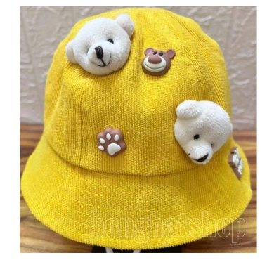 Nón bucket tai bèo gấu bear 1-3 tuổi Nón vành cho bé trai bé gái giảm còn 55.000đ 5