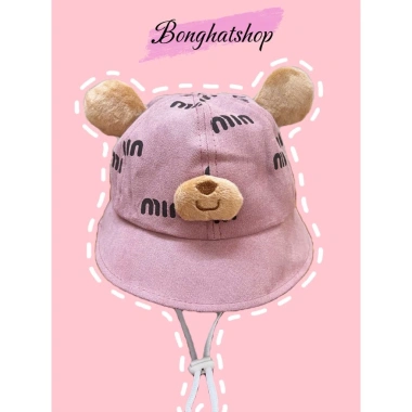 Nón bucket tai bèo gấu bear 1-3 tuổi Nón vành cho bé trai bé gái giảm còn 55.000đ 9