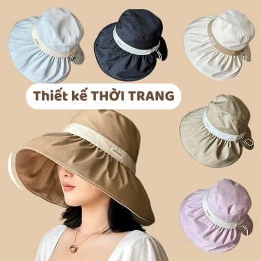 Nón chống nắng rộng vành LIKE-MCN01 UV cao, che nắng nữ đi biển, giá ưu đãi 60k 8 Nón chống nắng rộng vành LIKE-MCN01 UV cao, che nắng nữ đi biển, giá ưu đãi 60k 8