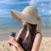 Nón cói (mũ cói) hở sau chất dày, thắt nơ vải bố - Giá ưu đãi 83.300₫ 4