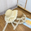 Nón cói ren viền vành tròn xinh xắn - Mũ đi biển nữ phối nơ, giá 37.500₫ 7