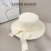 Nón cói ren viền vành tròn xinh xắn - Mũ đi biển nữ phối nơ, giá 37.500₫ 10