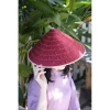 Nón lá lụa pastel áo dài yếm du xuân chụp hình Tết, quai ngọc, charm lá cờ - Giao nhanh HCM và tỉnh 2