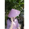 Nón lá lụa pastel áo dài yếm du xuân chụp hình Tết, quai ngọc, charm lá cờ - Giao nhanh HCM và tỉnh 3