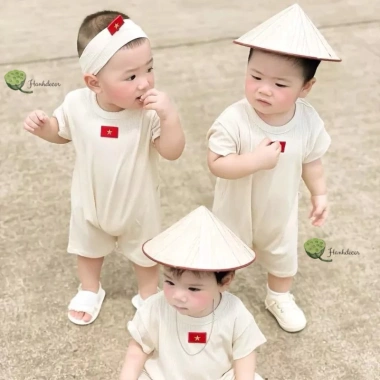 Nón lá nhí mini phong cách đồng quê - Đồ trang trí, chụp hình bé 22.000, ship nhanh
