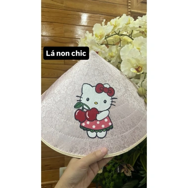 Nón lụa cao cấp Hello Kitty quai dài che nắng mưa, áo dài, đi lễ, đi biển - 180k 7 Nón lụa cao cấp Hello Kitty quai dài che nắng mưa, áo dài, đi lễ, đi biển - 180k 7