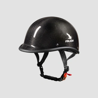 Nón Nửa Đầu Falcon F23 Carbon Chính Hãng – Siêu Nhẹ, Vành Nắng, Giá 1.7 Triệu