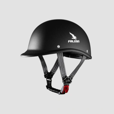 Nón Nửa Đầu Falcon F23 Carbon Chính Hãng – Siêu Nhẹ, Vành Nắng, Giá 1.7 Triệu