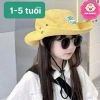 Nón tai bèo họa tiết gấu dâu Lotso xinh xắn, vải xốp nhung kaki, dây đeo, cho bé gái, giá chỉ 59.000 9