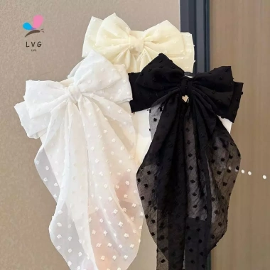 Nóng Mới Siêu Lớn Pháp Voan Nơ Mũ Kẹp Nữ Mùa Xuân – Kẹp Lưng Đầu Tóc, Thắt Cổ Thời Trang, Giá 36.720₫ 5