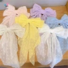 Nóng Mới Siêu Lớn Pháp Voan Nơ Mũ Kẹp Nữ Mùa Xuân – Kẹp Lưng Đầu Tóc, Thắt Cổ Thời Trang, Giá 36.720₫ 6