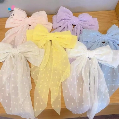 Nóng Mới Siêu Lớn Pháp Voan Nơ Mũ Kẹp Nữ Mùa Xuân – Kẹp Lưng Đầu Tóc, Thắt Cổ Thời Trang, Giá 36.720₫ 6