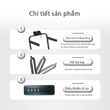 Northmarch Máy chạy bộ gia dụng băng EVA chống rung, tay cầm nhỏ - 2,158,800₫