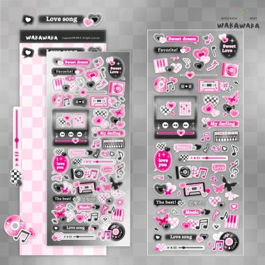 Note Deco Cuckoo Card - Sổ tay Nhãn dán Y2K Retro Mỹ, Photocard DIY, 8.844₫ 3