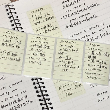 Note kẻ ngang NO60 dán được, dễ viết, dạng kéo - Hộp 100 tờ phong cách Hàn Quốc 6