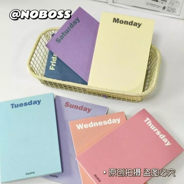 Note Pad Dopamine Màu Hàng Tuần Không Dính Học Tập Sáng Tạo Văn Phòng ORBV 53.091₫