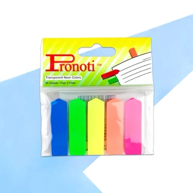 Note phân trang nhựa 5 màu + mũi tên nhựa - Màu sinh động, giá ưu đãi 9.000đ