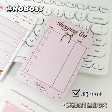 Notepad Phong Cách Hàn Quốc Nơ Học Sinh 50 Tờ Tin Nhắn A7 PB7A - Sổ Tay Giá Rẻ