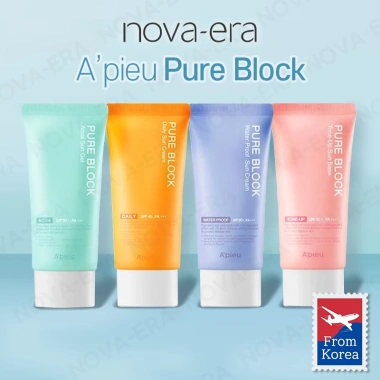 Nova-era apieu Pure Block 50ml Kem chống nắng Tone Up Aqua Sun Cream SPF50 PA+++ Dưỡng ẩm tự nhiên - Giá 182.200đ