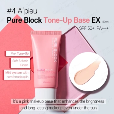 Nova-era apieu Pure Block 50ml Kem chống nắng Tone Up Aqua Sun Cream SPF50 PA+++ Dưỡng ẩm tự nhiên - Giá 182.200đ 8