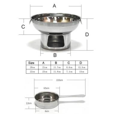 Novalinx Lẩu Than và Nhiên Liệu Cồn - Bộ nồi dã ngoại thép không gỉ 131.010