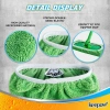 Novaspark 6 Khăn Lau Nhà Microfiber Giặt Được Dày Mềm Không Rơi Thay Thế Vải Gia Đình Giá 69.336₫ 4