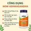 Now Ashwagandha 450mg - Viên uống chiết xuất nhân sâm, tăng năng lượng, tinh thần, giấc ngủ, 429k 7