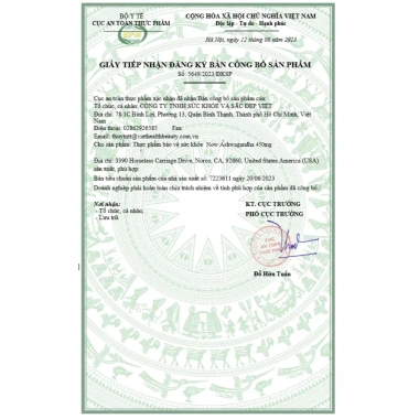 Now Ashwagandha 450mg - Viên uống chiết xuất nhân sâm, tăng năng lượng, tinh thần, giấc ngủ, 429k