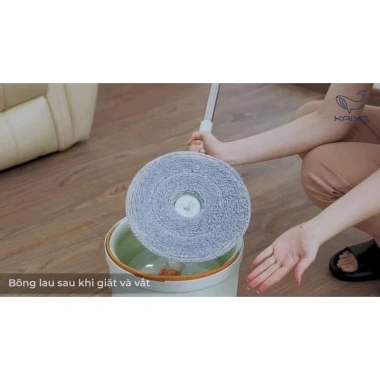 NPP Phương Đông - Bộ chổi lau nhà tách nước xoay 360 độ, tay cầm chắc, sạch bền đẹp, chỉ 200.000 VND