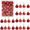 NS 24 Đồ Trang Trí Giáng Sinh 3cm Quả Bóng Cây Mặt Dây Chuyền Lễ Hội Giá 65.890 VND 7