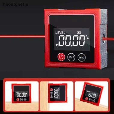 NS 360° Công cụ tìm góc kỹ thuật số từ tính, thước đo Laser Type-C sạc LCD