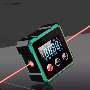 NS 360° Công cụ tìm góc kỹ thuật số từ tính, thước đo Laser Type-C sạc LCD