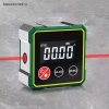 NS 360° Công cụ tìm góc kỹ thuật số từ tính, thước đo Laser Type-C sạc LCD 8
