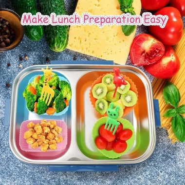 NS 5 Chiếc Hộp Cơm Trưa Silicon Cho Trẻ Em - Bento, Phân Chia Thực Phẩm, Lót Khuôn Cupcake, Giá 44.440₫