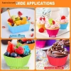 NS 5 Chiếc Hộp Cơm Trưa Silicon Cho Trẻ Em - Bento, Phân Chia Thực Phẩm, Lót Khuôn Cupcake, Giá 44.440₫ 3
