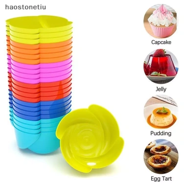 NS 5 Chiếc Hộp Cơm Trưa Silicon Cho Trẻ Em - Bento, Phân Chia Thực Phẩm, Lót Khuôn Cupcake, Giá 44.440₫
