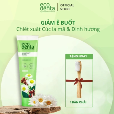 Nụ Gắn Kết Combo 2 kem đánh răng Ecodenta 100ml - Cúc la mã và 7 thảo mộc, giá ưu đãi 502.800 VND