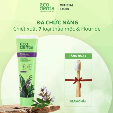 Nụ Gắn Kết Combo 2 kem đánh răng Ecodenta 100ml - Cúc la mã và 7 thảo mộc, giá ưu đãi 502.800 VND