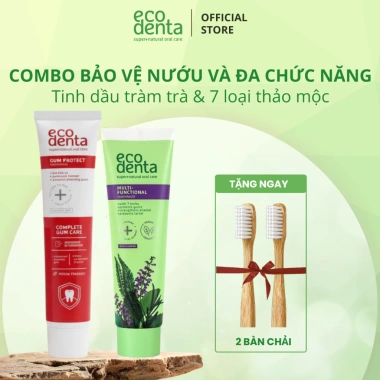 Nụ Gắn Kết Combo 2 Kem Đánh Răng Ecodenta 100ml Tràm Trà và 7 Thảo Mộc - Giá Ưu Đãi 588.000 VNĐ