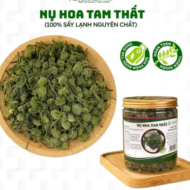 Nụ Hoa Tam Thất Sấy Khô 100gr Tự Nhiên, Nguyên Nụ Không Vụn – Cao Cấp, Giá 120k